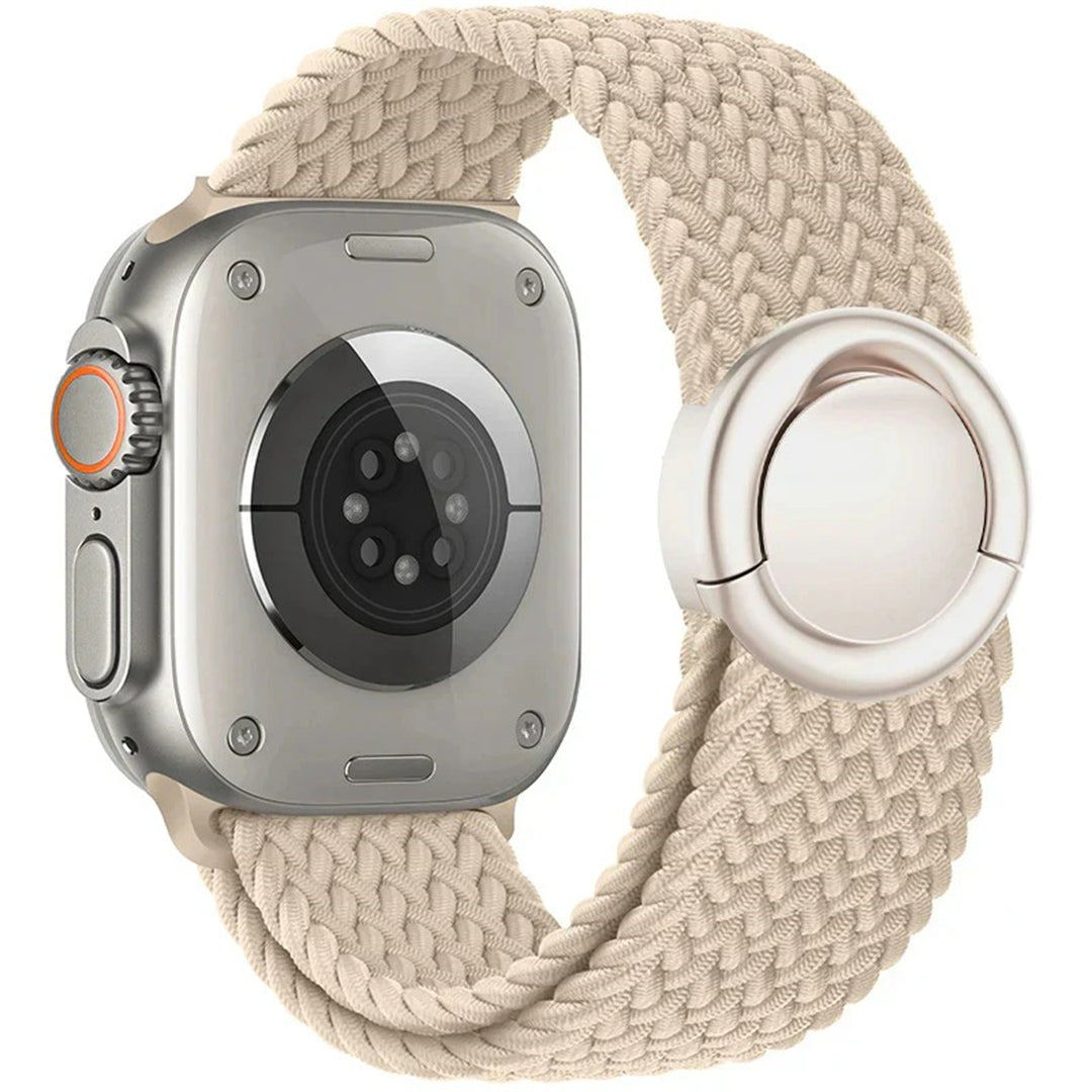 Nylon Magnetic Round Buckle Band For Apple Watch