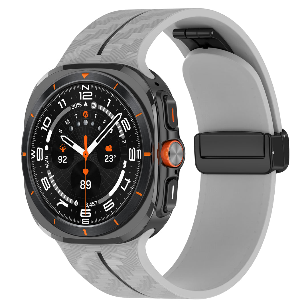 Silicone Magnetic Buckle Band For Samsung Galaxy Watch Ultra