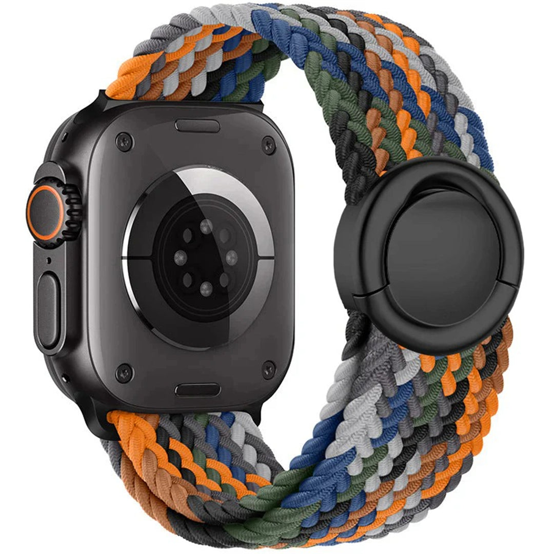 Nylon Magnetic Round Buckle Band For Apple Watch