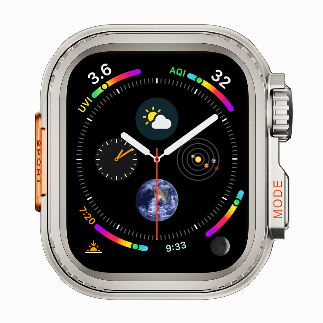Robustes Gehäuse aus Aluminiumlegierung für die Apple Watch