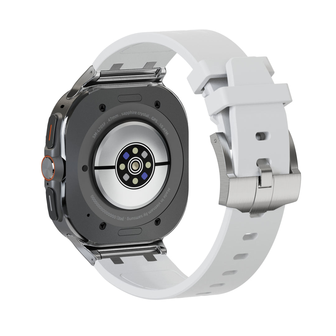 #Color_Silver Adapter-White Band