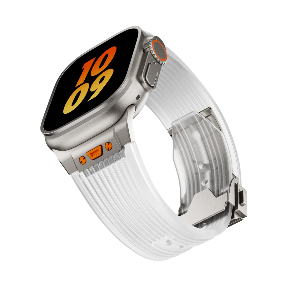 #Color_Titanium Adapter-Transparent Band