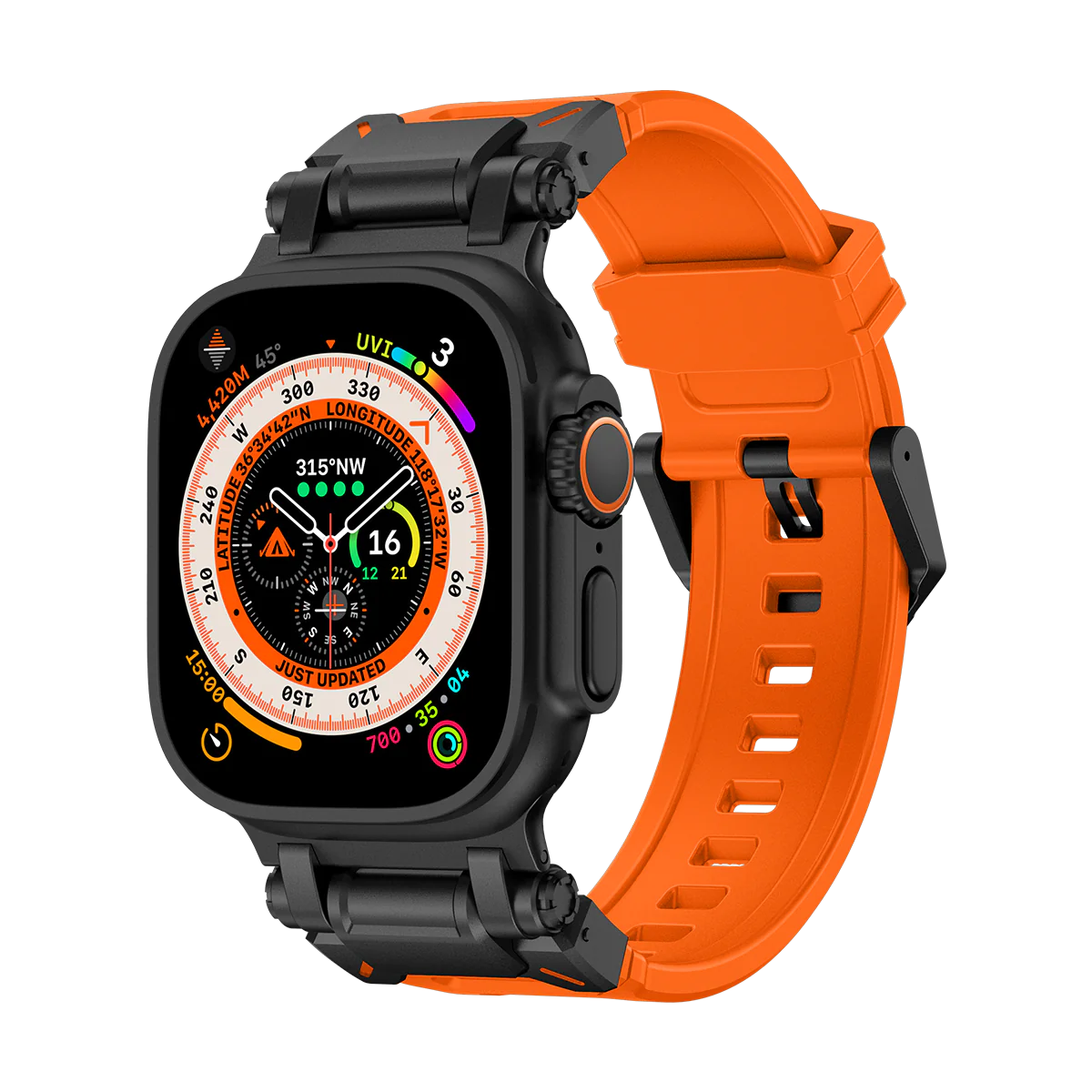 #Color_Black Adapter-Orange Band