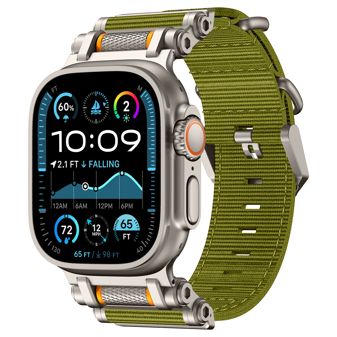 #Color_Titanium Adapter-Green Band