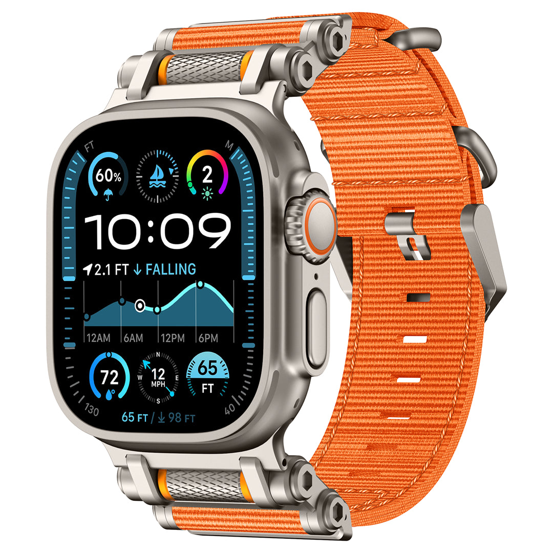 #Color_Titanium Adapter-Orange Band