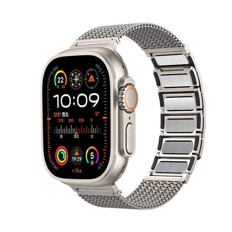 New Stainless Steel Braided Magnetic Band For Apple Watch
