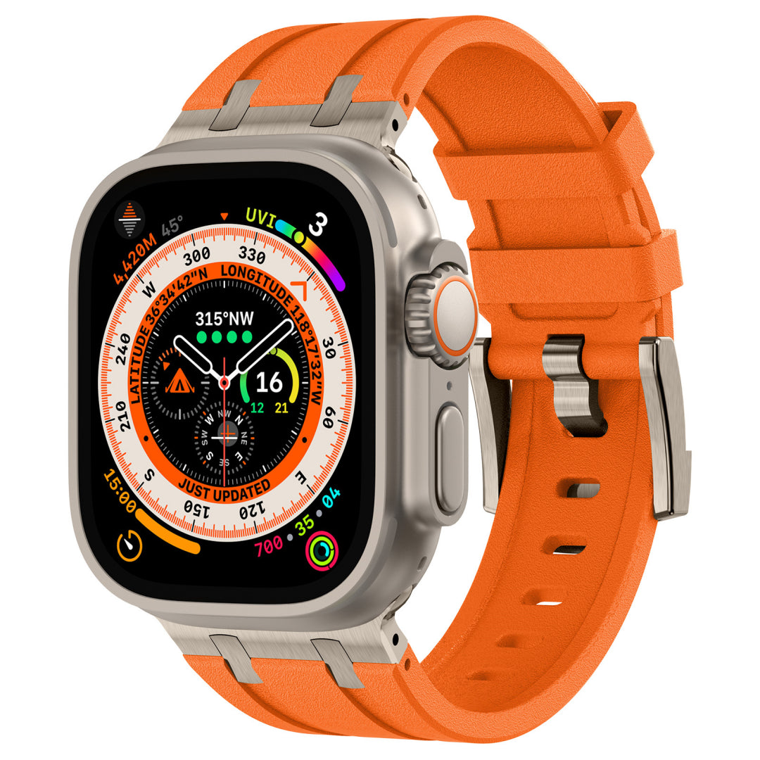 #Color_Titanium Adapter-Orange Band