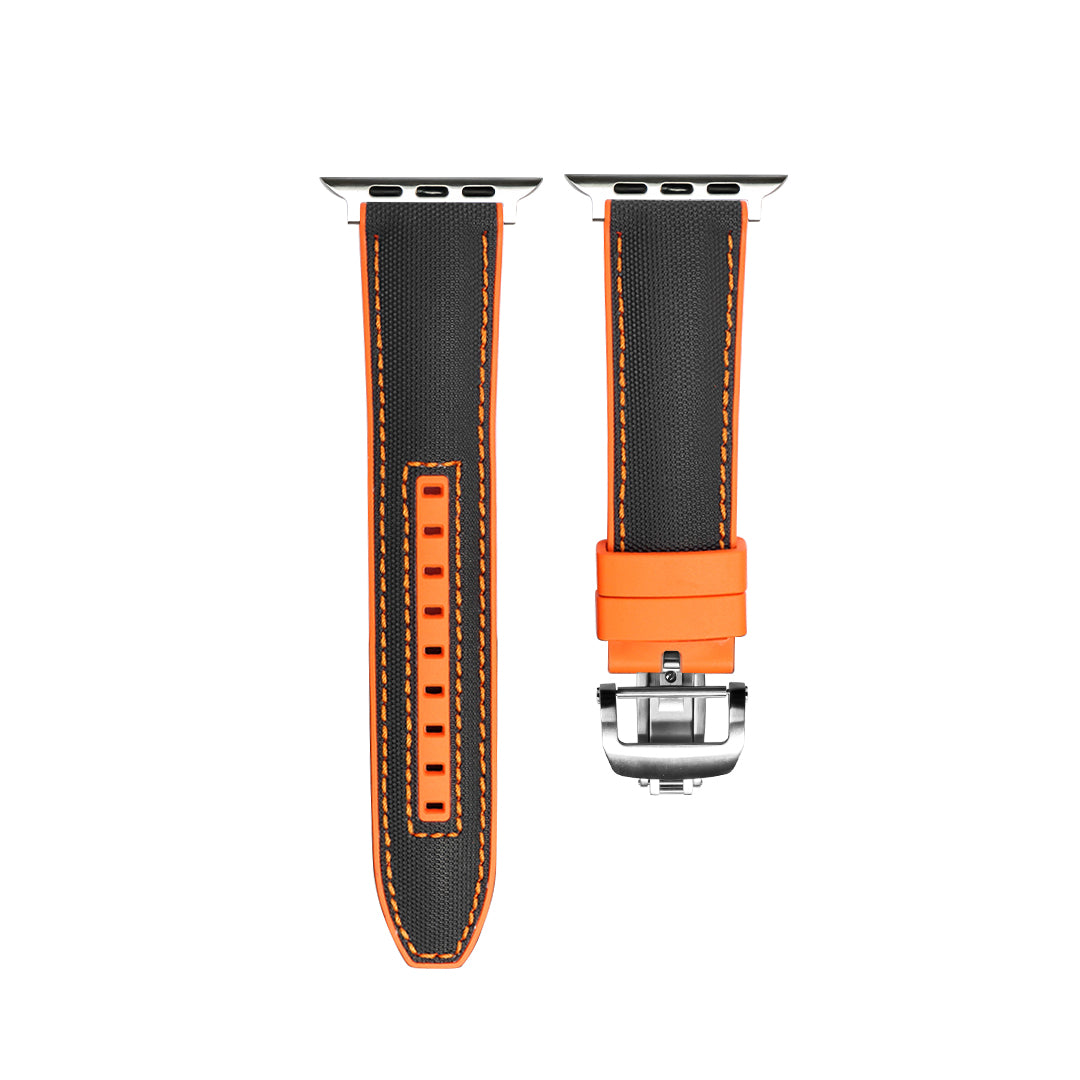 FKM-Armband mit Schmetterlingsschnalle für Apple Watch