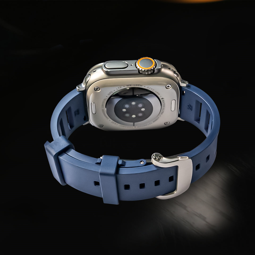 Rugged FKM Butterfly Buckle Band For Apple Watch
