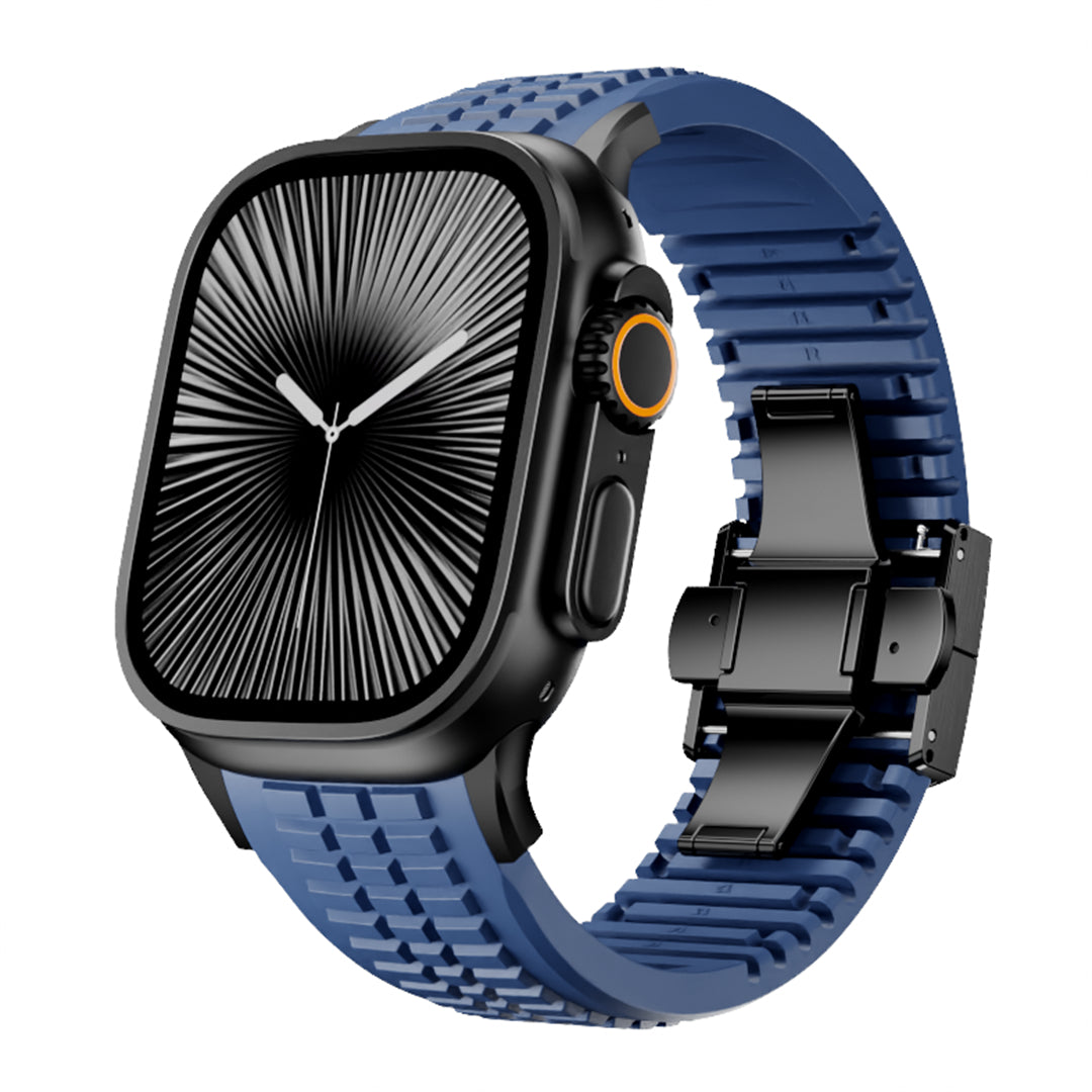#Color_Blue Band-Black Buckle