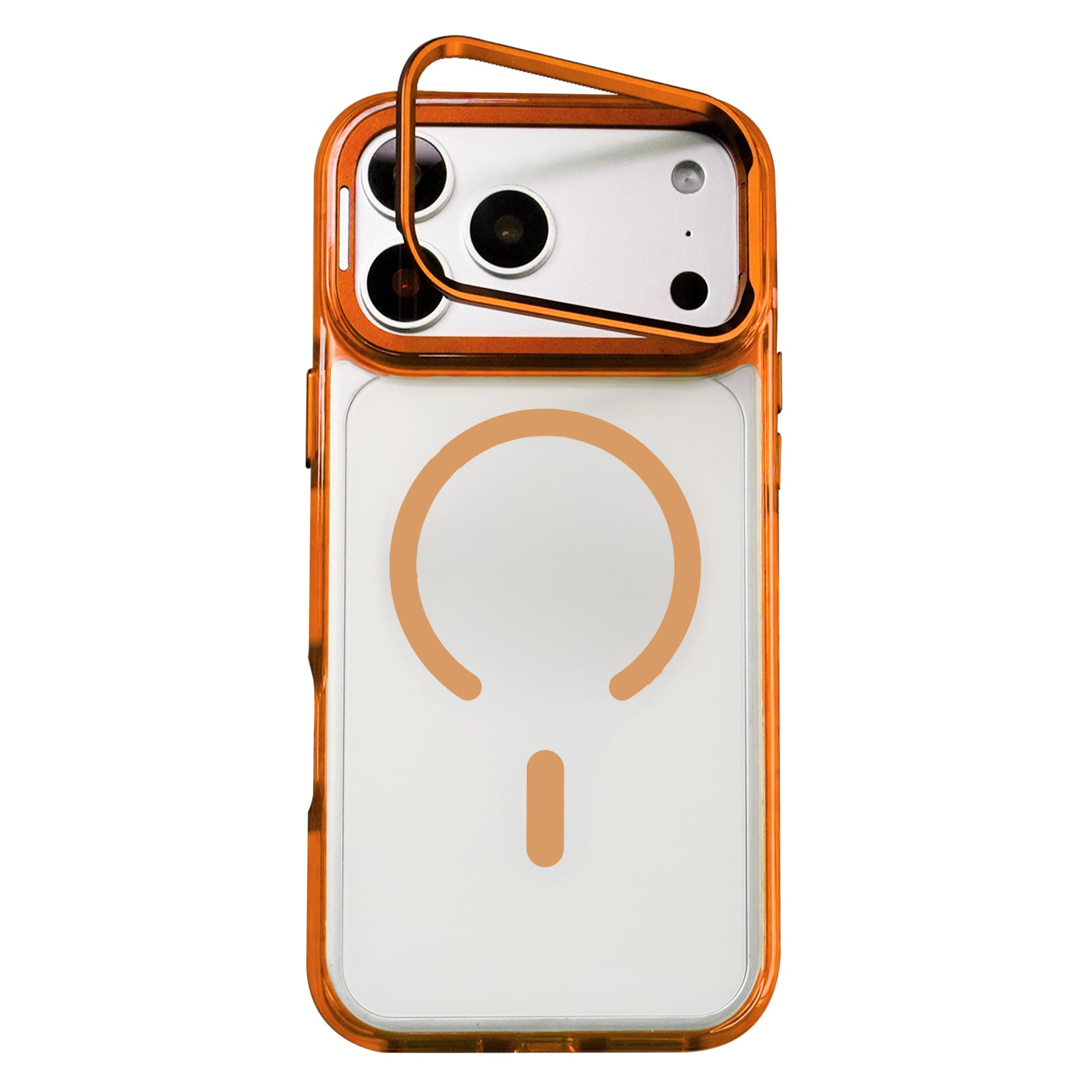 Transparent Stand Magnetic Case For iPhone