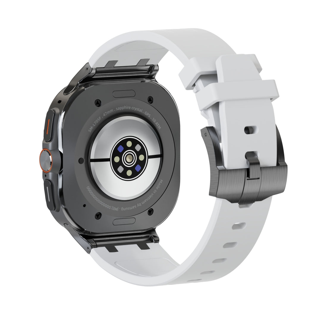 #Color_Black Adapter-White Band
