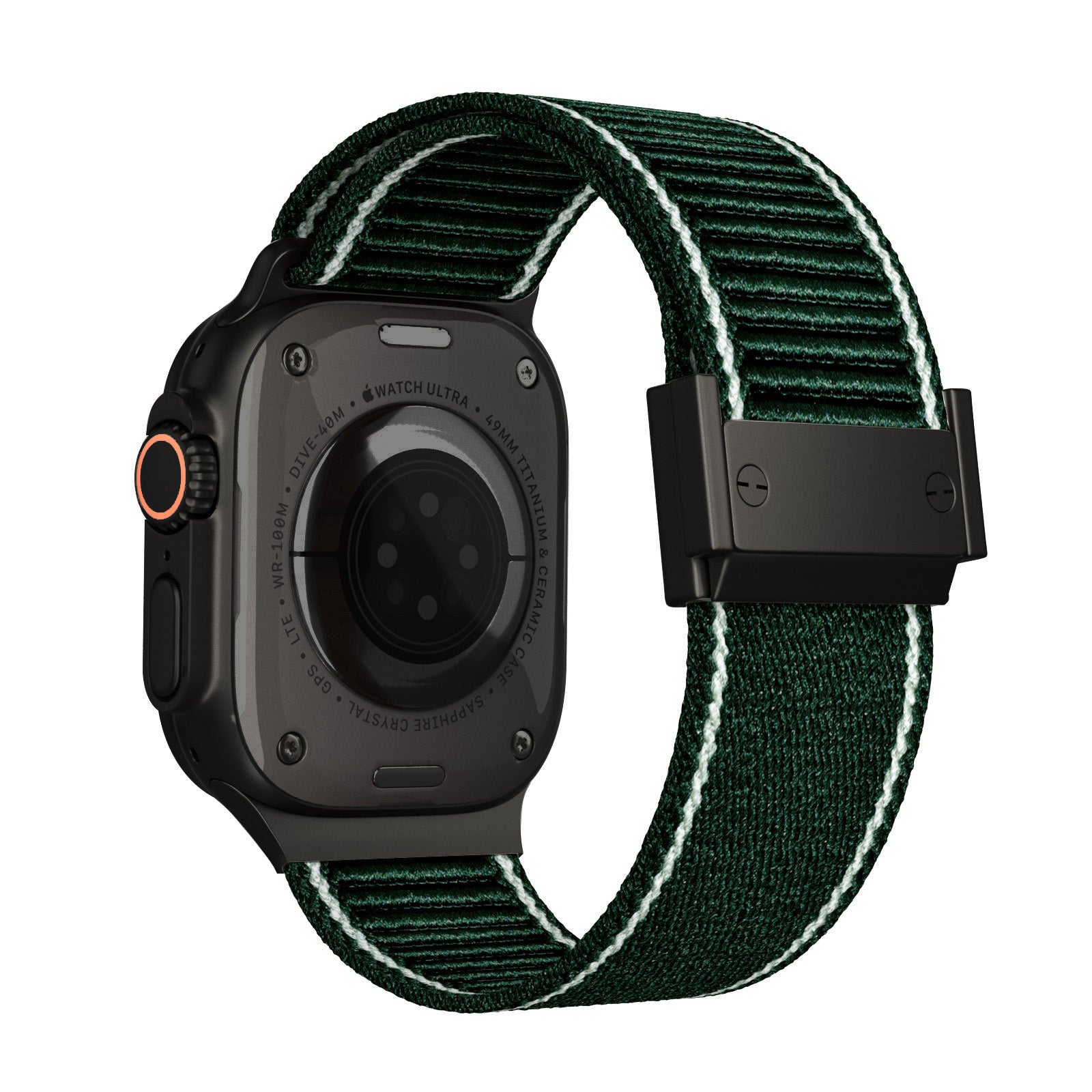 Correa de nailon trenzado con hebilla magnética para Apple Watch