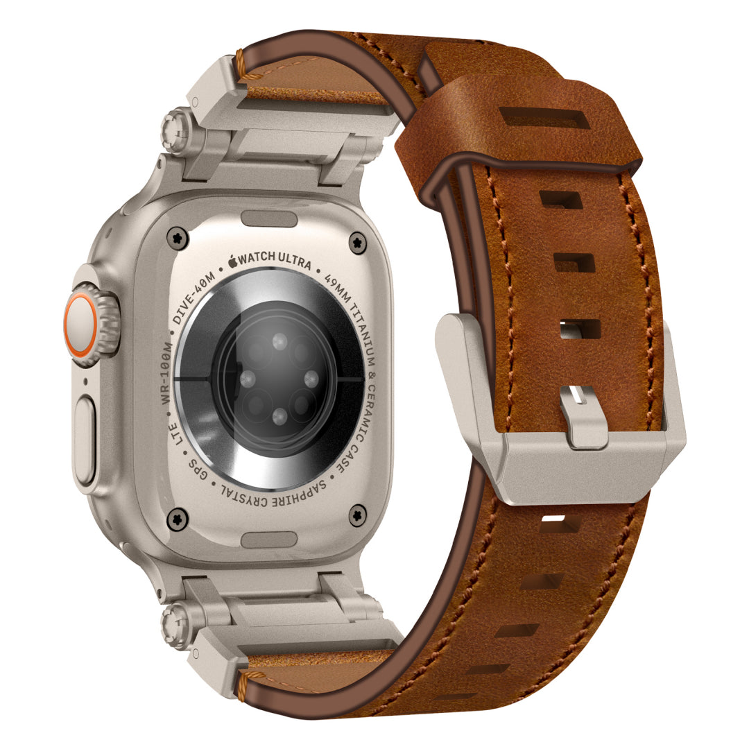 #Color_Titanium Adapter-Brown Band