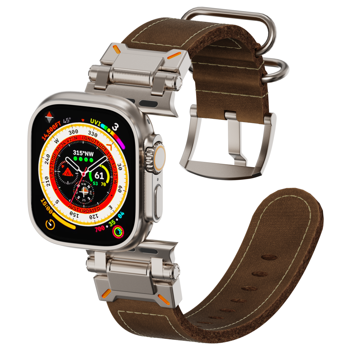 Tactical Leather Band For Apple Watch
