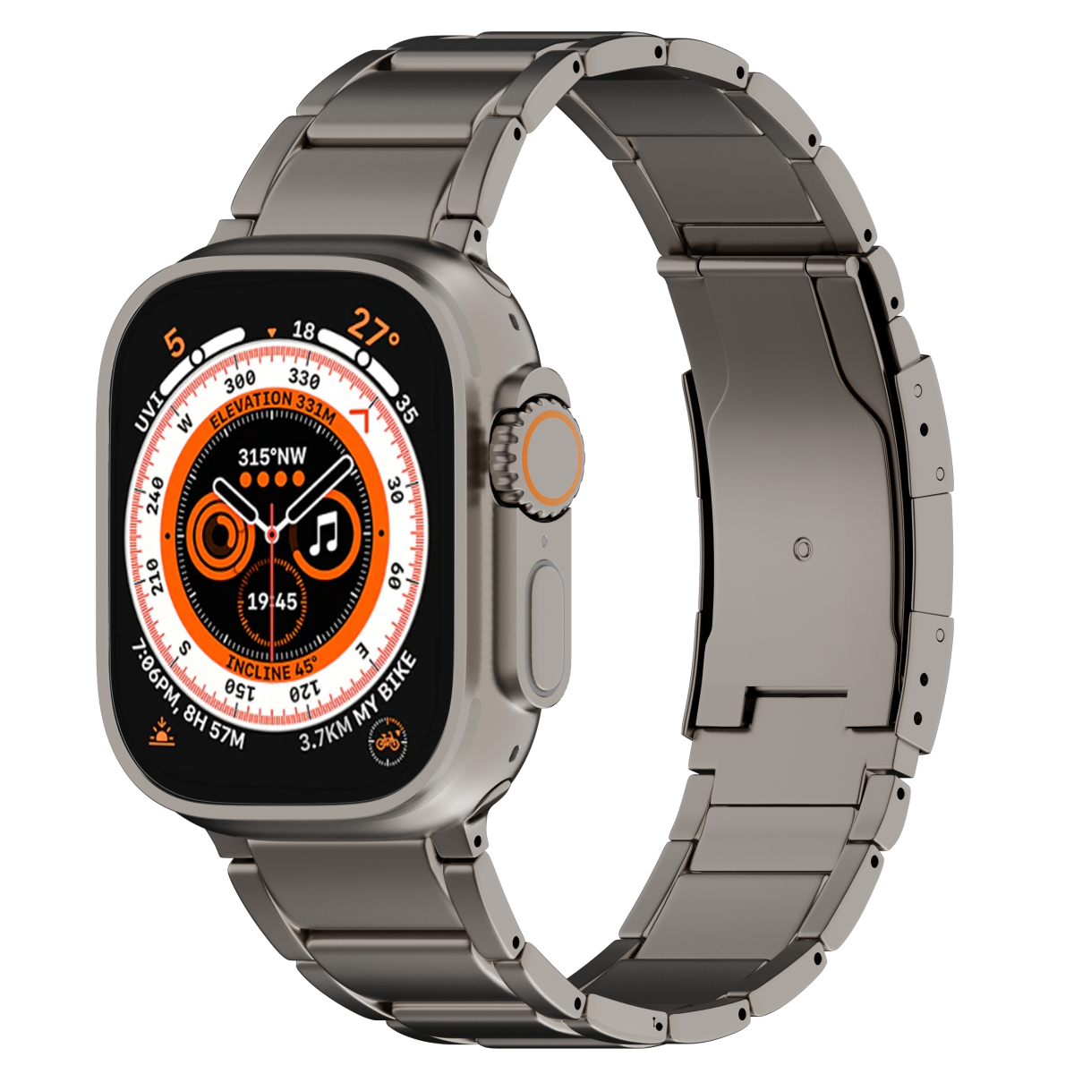 Titanium apple top watch band 44mm