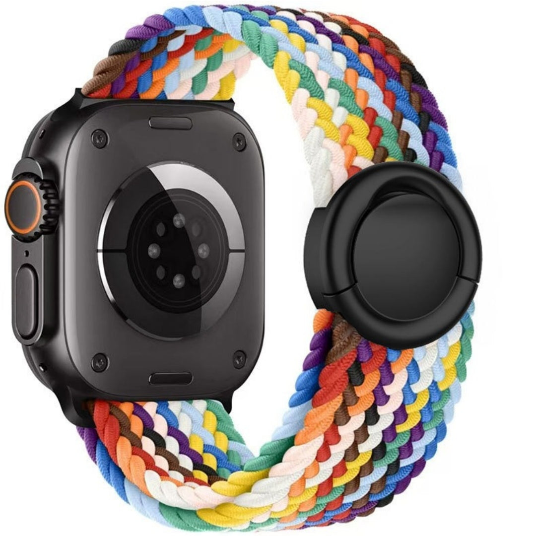 Nylon Magnetic Round Buckle Band For Apple Watch
