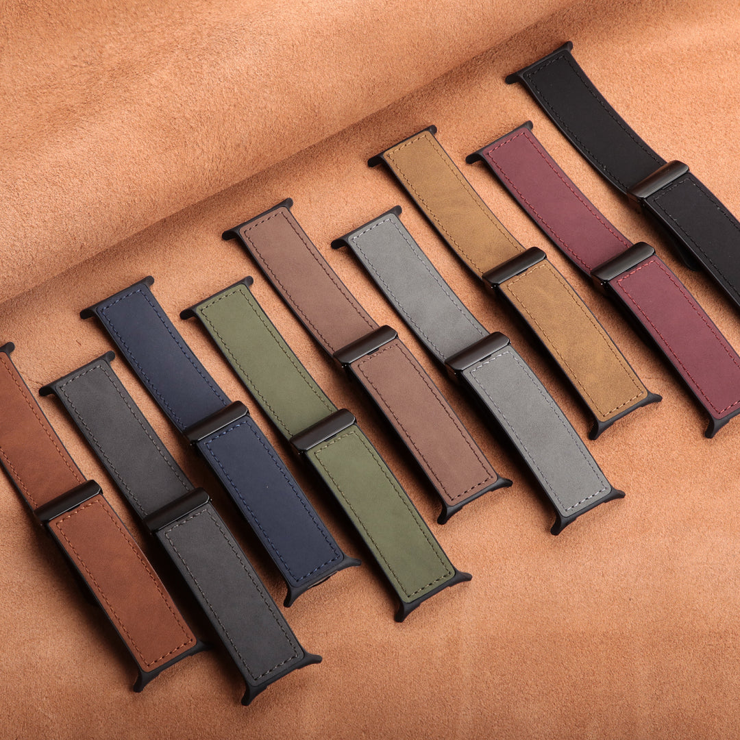 Magnetisches Leder- und Silikonarmband für Samsung Galaxy Watch Ultra