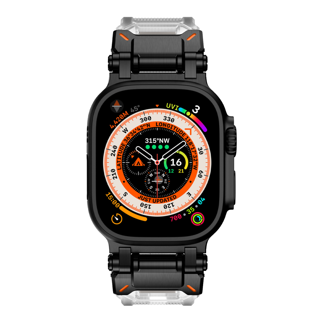 #Color_Black Adapter-Transparent Band