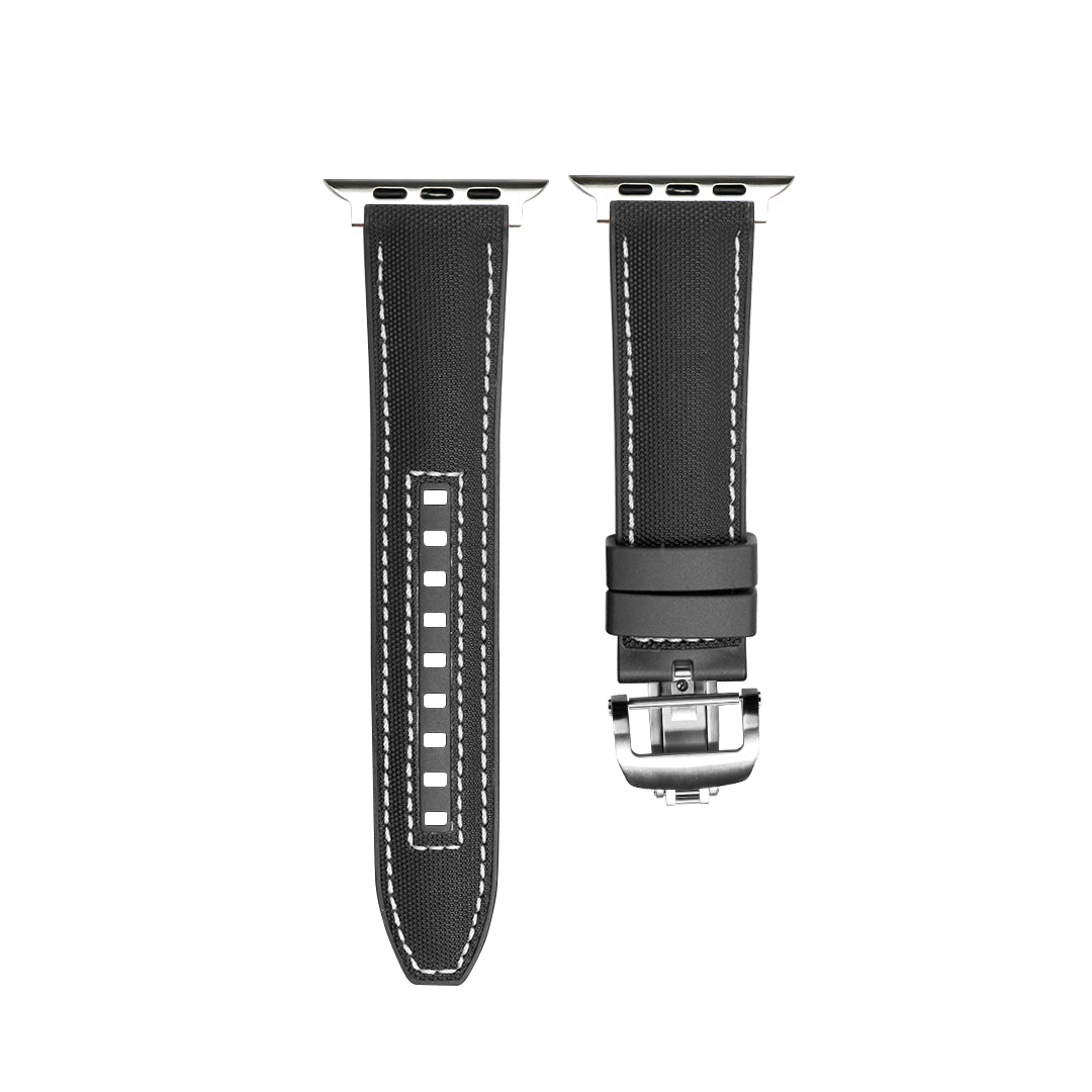 FKM-Armband mit Schmetterlingsschnalle für Apple Watch