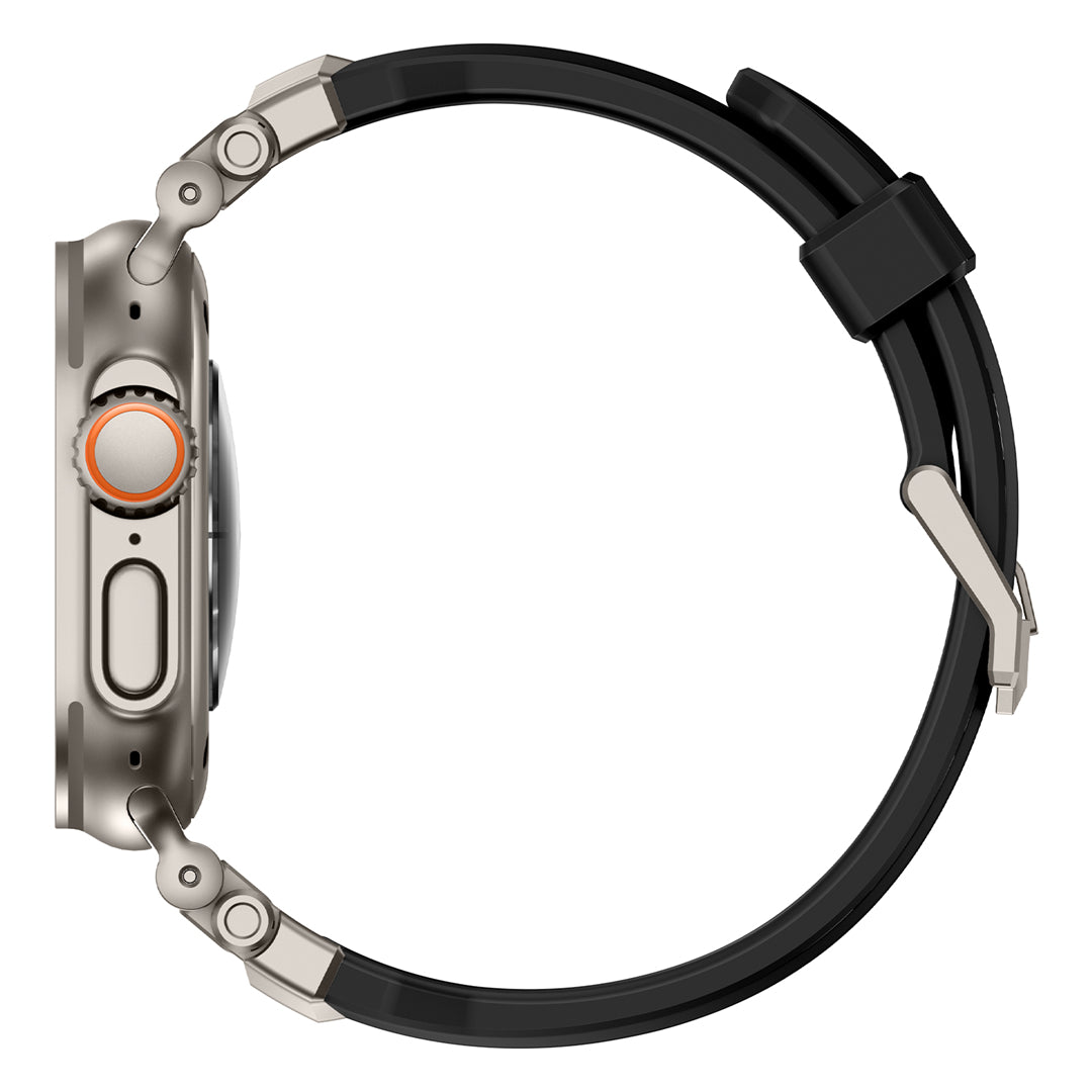 #Color_Titanium Adapter-Black Band