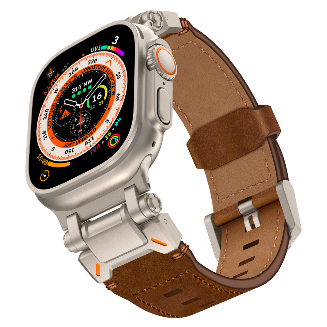 #Color_Titanium Adapter-Brown Band