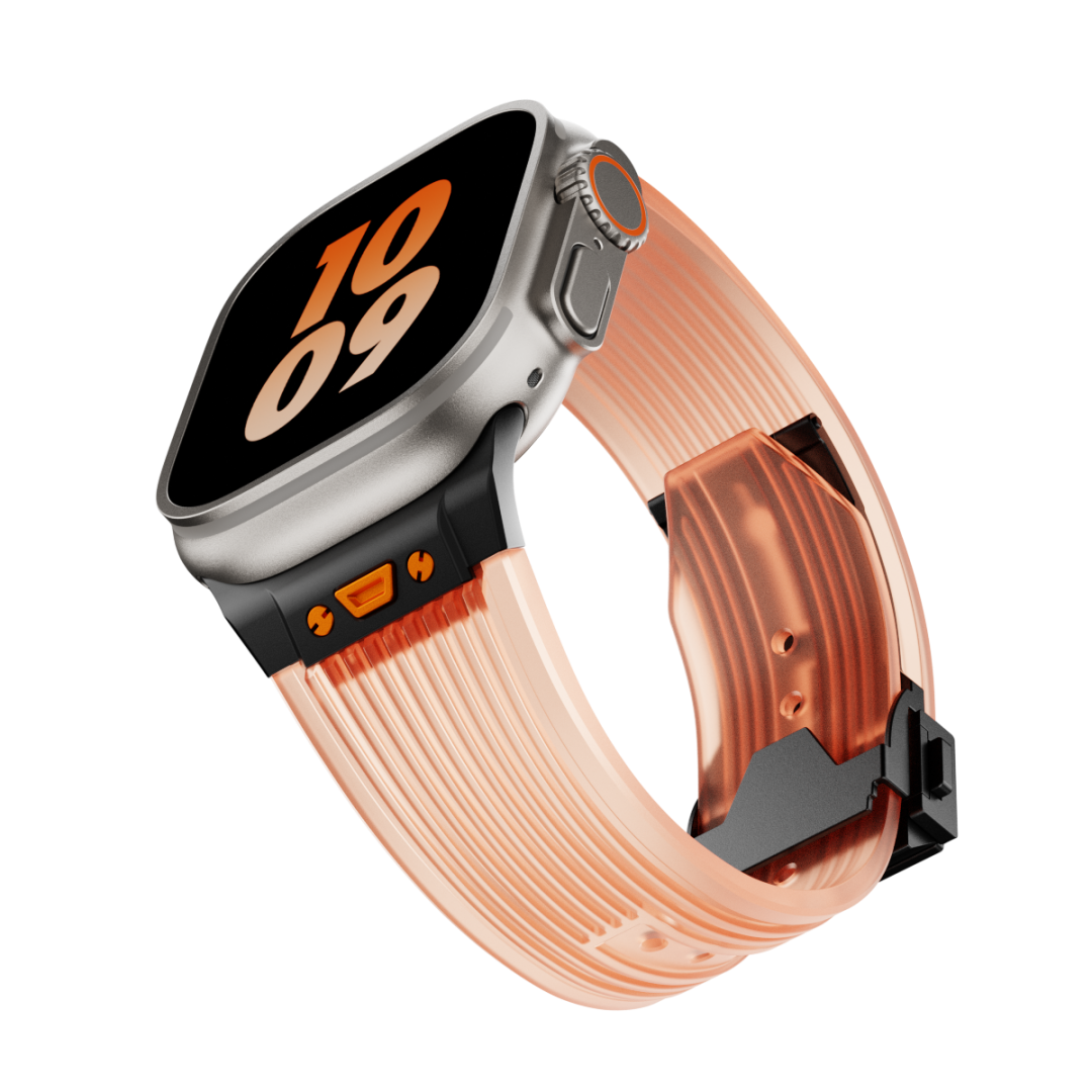 #Color_Black Adapter-Transparent Orange Band