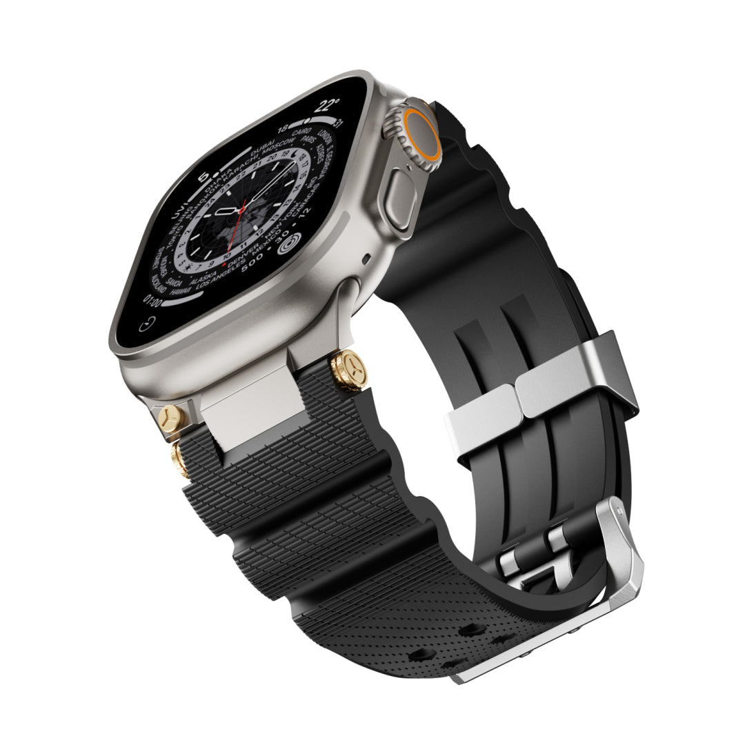 Mechanisches Design-Silikonarmband für Apple Watch