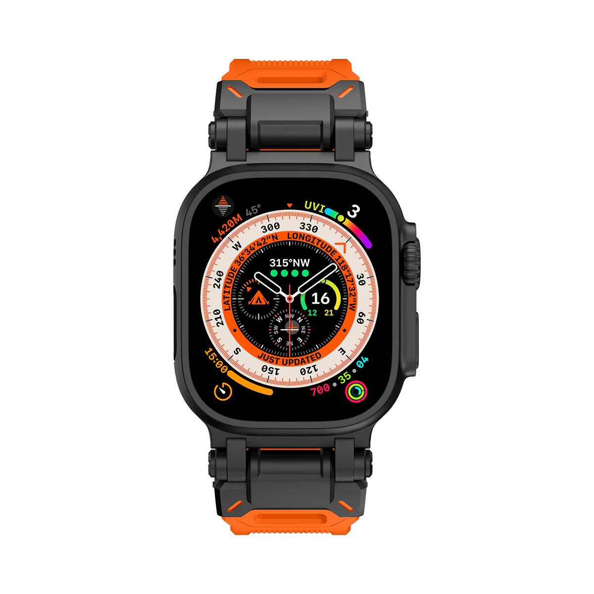 #Color_Black Adapter-Orange Band