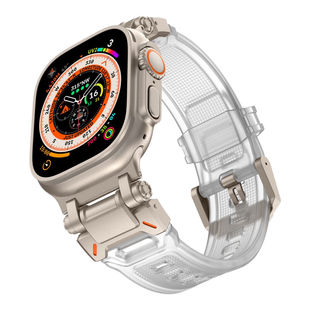 #Color_Titanium Adapter-Transparent Band