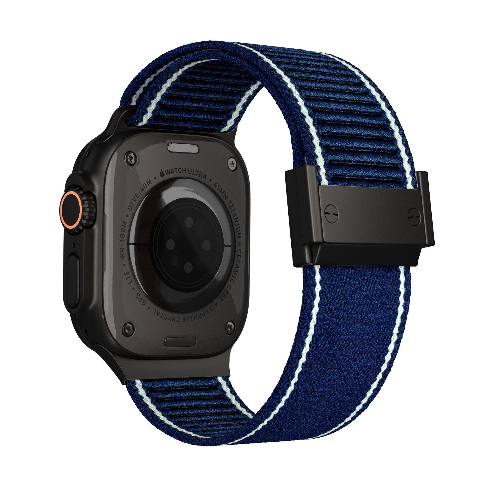 Correa de nailon trenzado con hebilla magnética para Apple Watch
