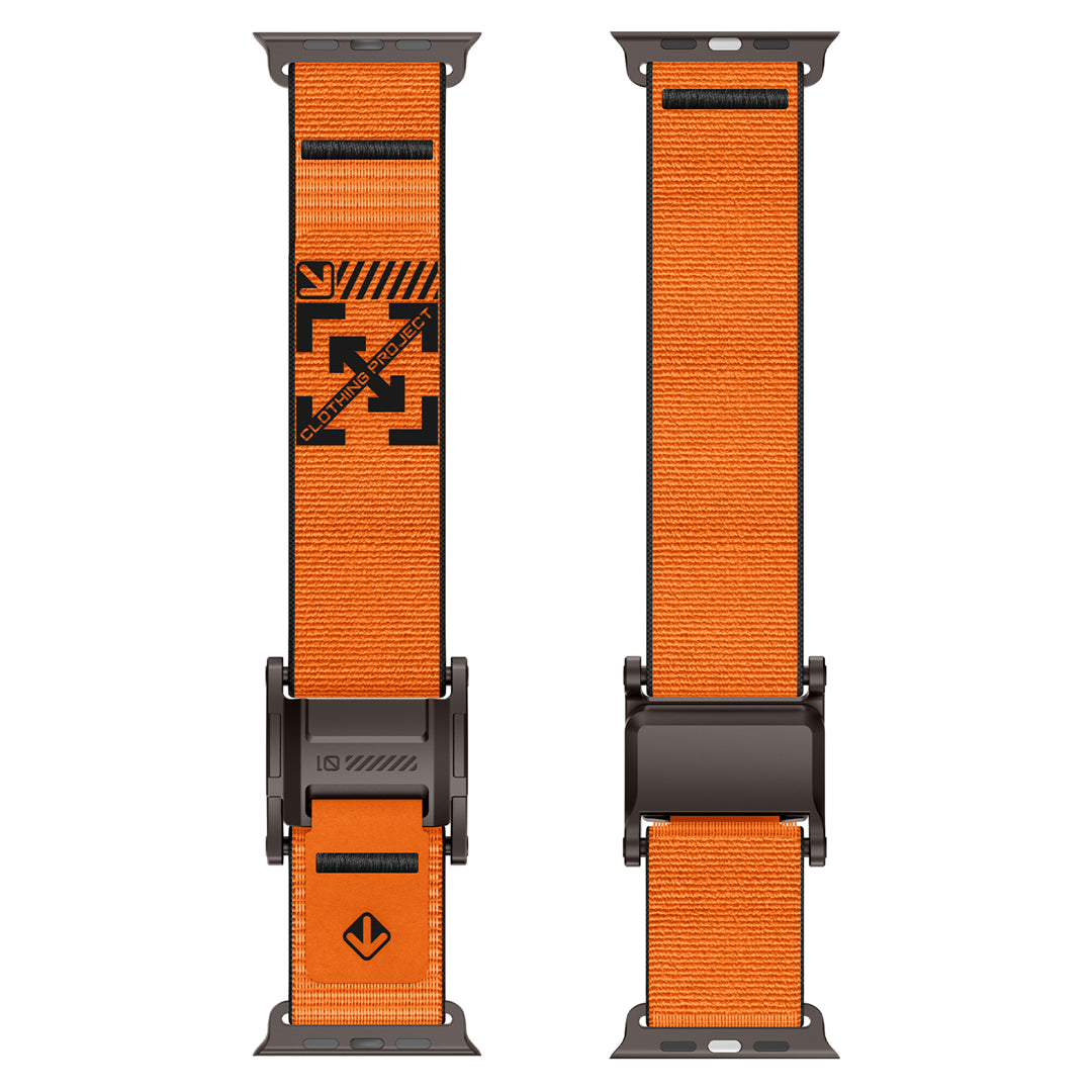 #Color_Orange Band-Black Buckle