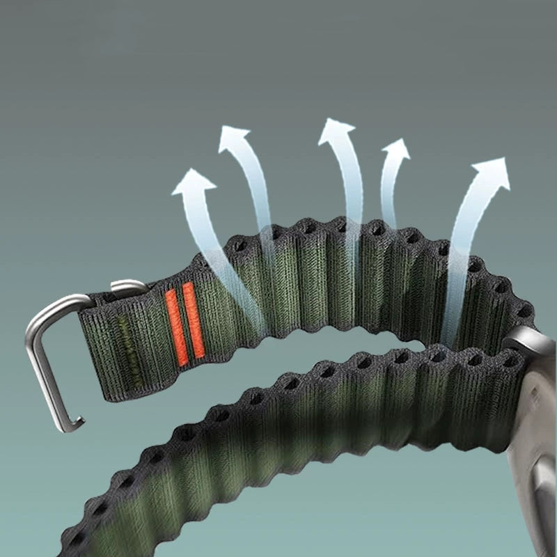 Correa tejida todoterreno ondulada para Apple Watch