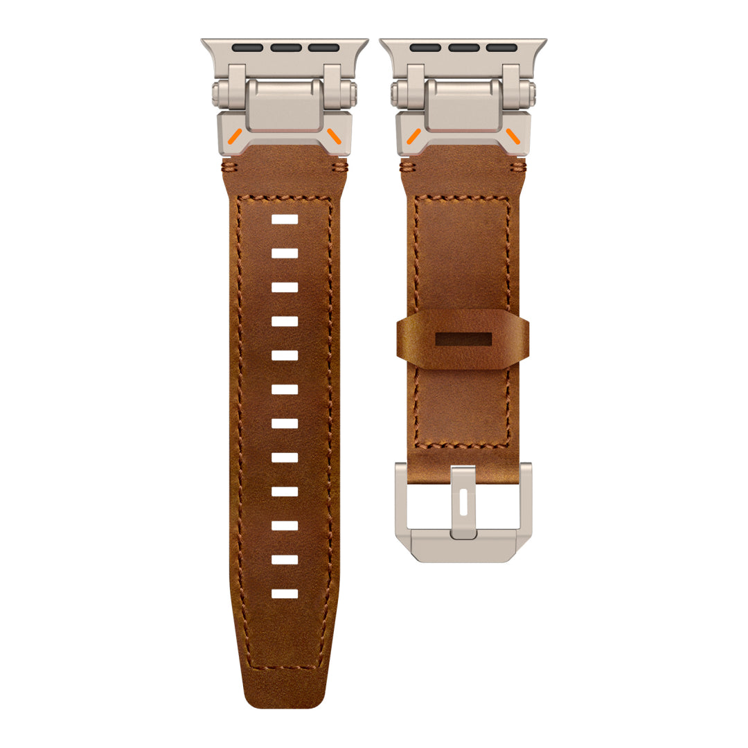 #Color_Titanium Adapter-Brown Band