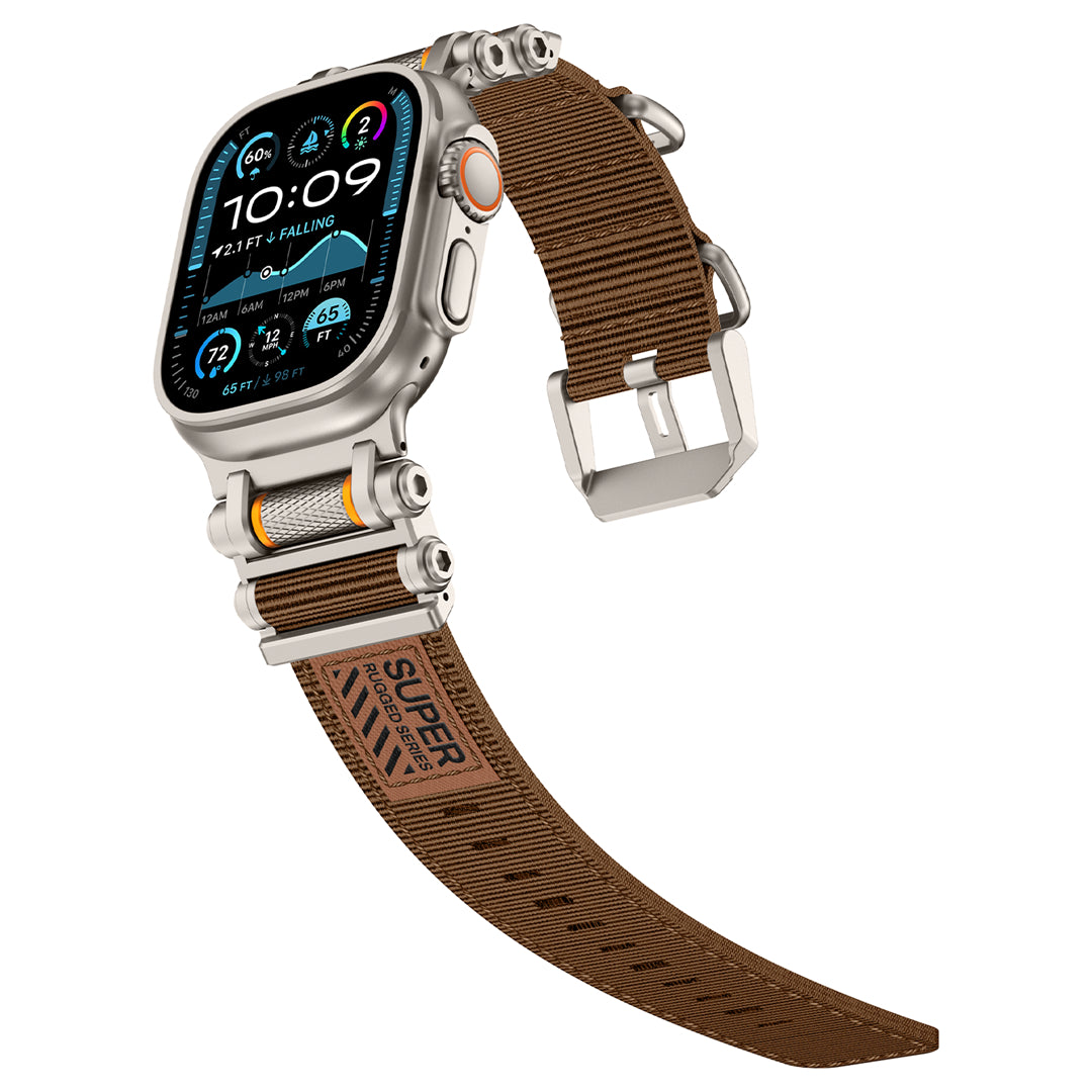 #Color_Titanium Adapter-Brown Band