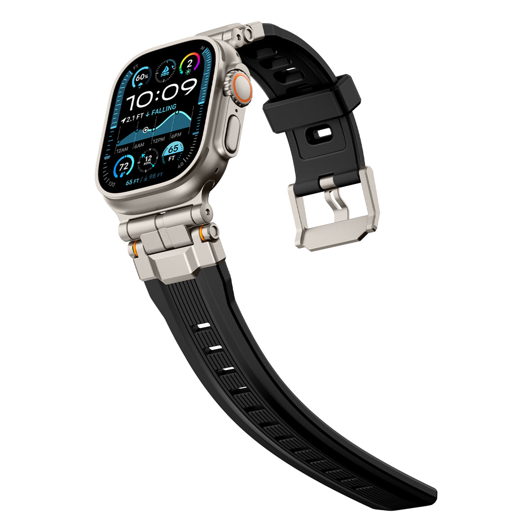 #Color_Titanium Adapter-Black Band