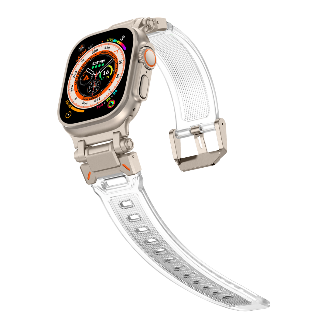 #Color_Titanium Adapter-Transparent Band