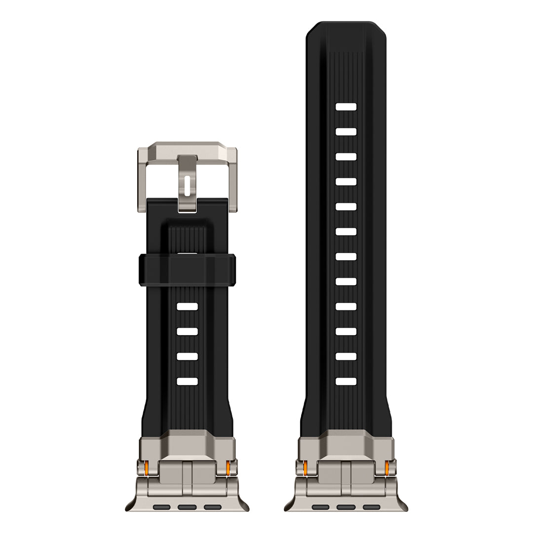 #Color_Titanium Adapter-Black Band