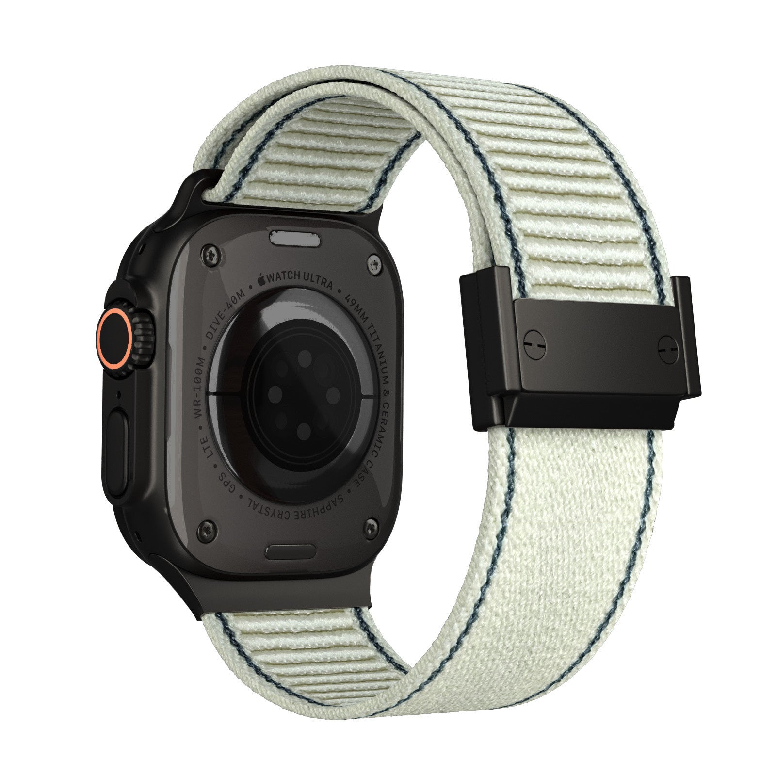 Correa de nailon trenzado con hebilla magnética para Apple Watch