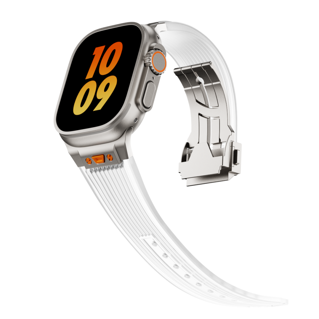 #Color_Titanium Adapter-Transparent Band