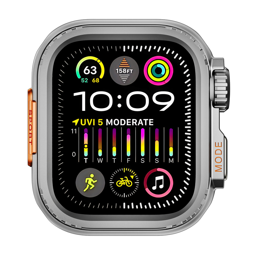 Robustes Gehäuse aus Aluminiumlegierung für die Apple Watch