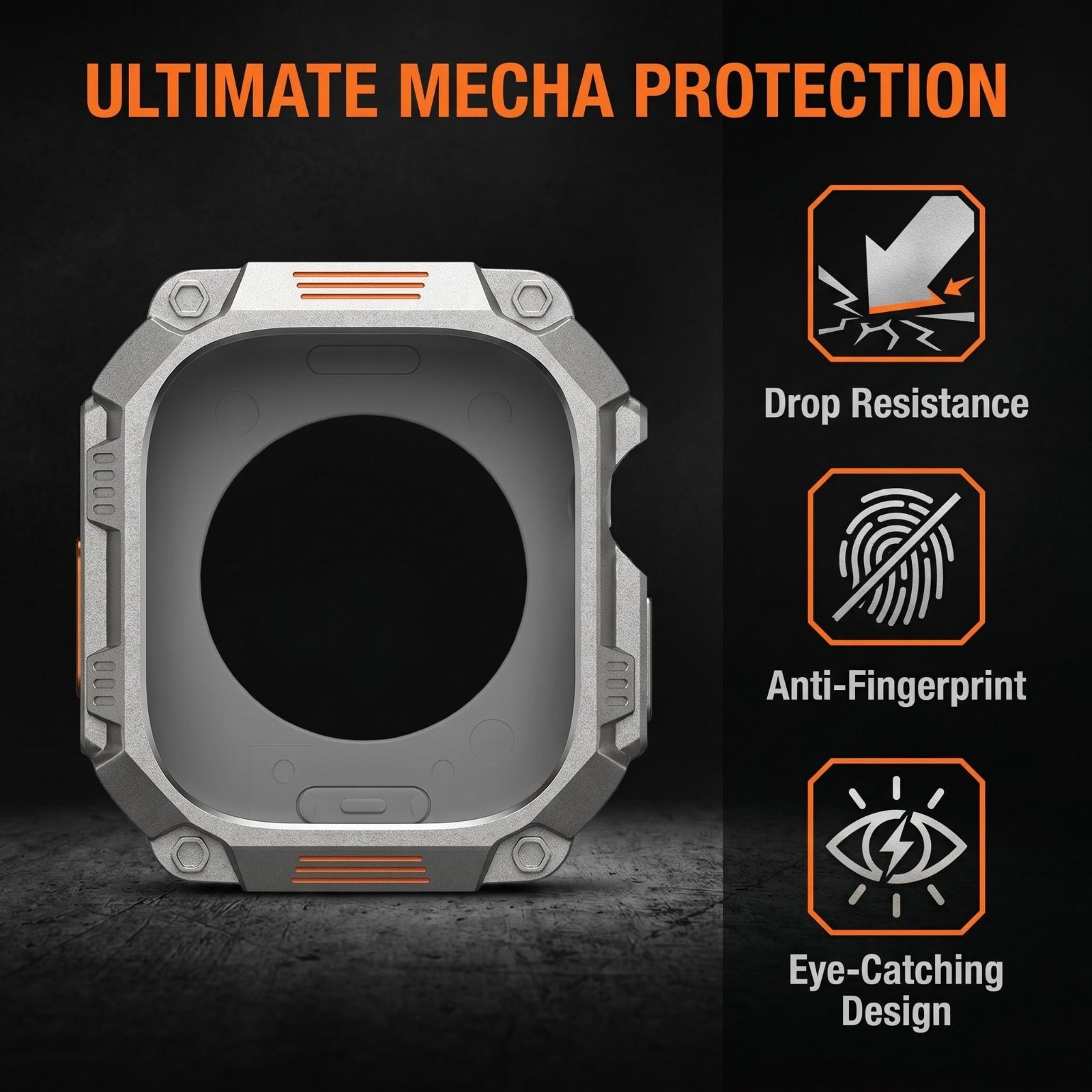Robuste Mecha-Hülle für Apple Watch