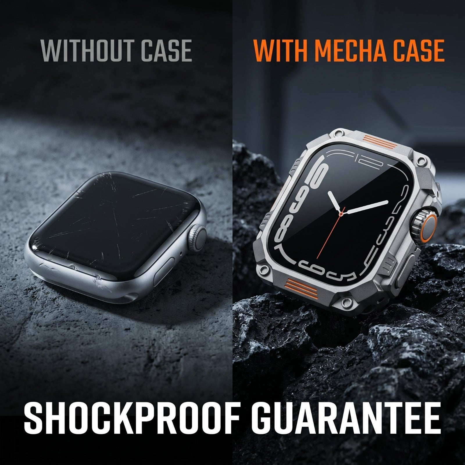 Robuste Mecha-Hülle für Apple Watch