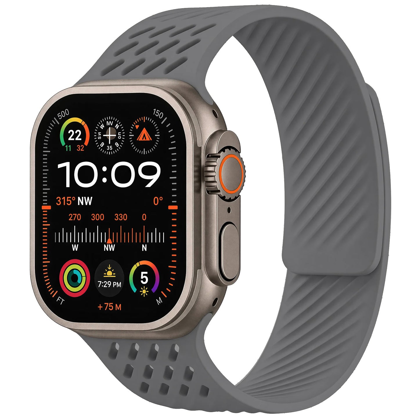 Breathable Silicone Magnetic Band For Apple Watch