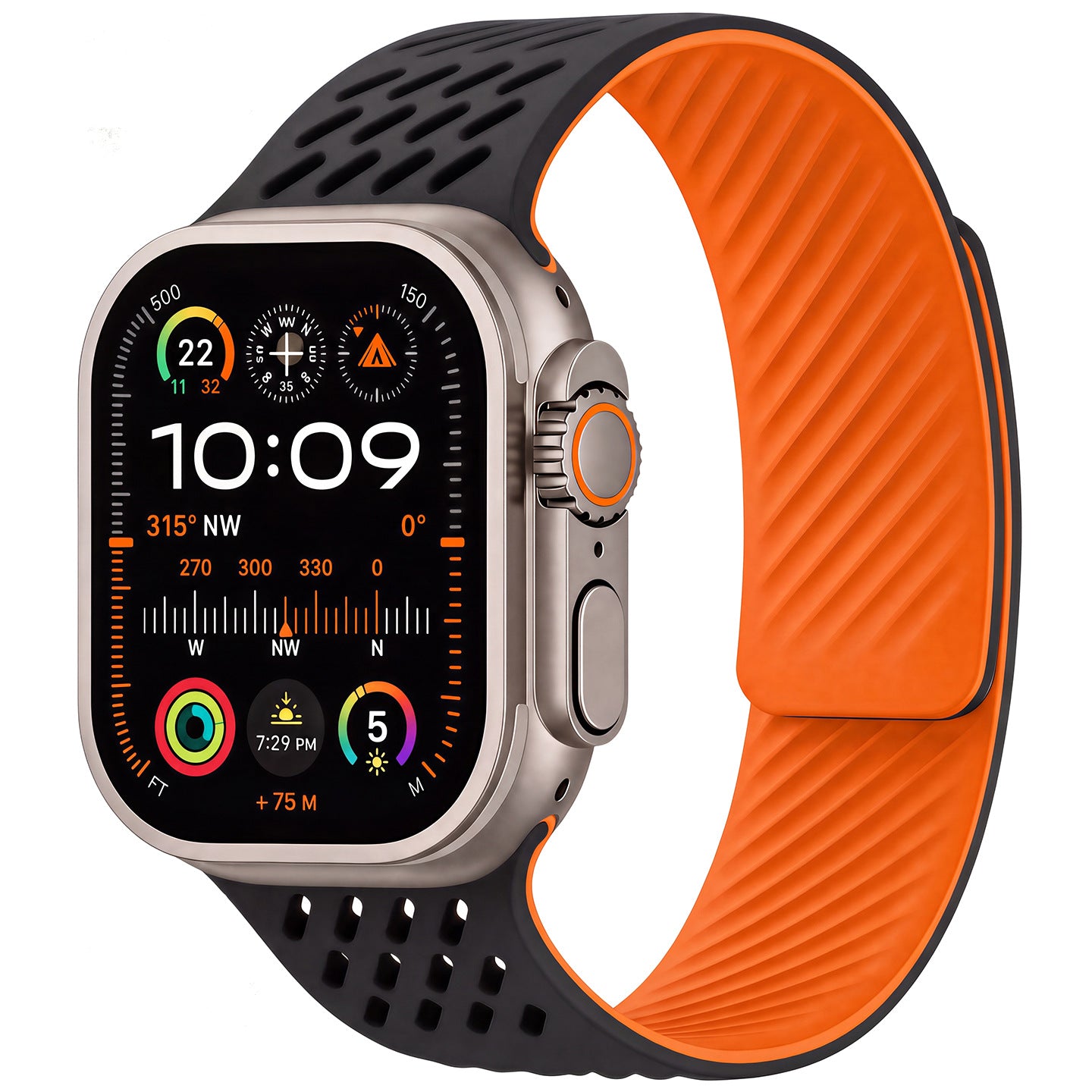 Breathable Silicone Magnetic Band For Apple Watch