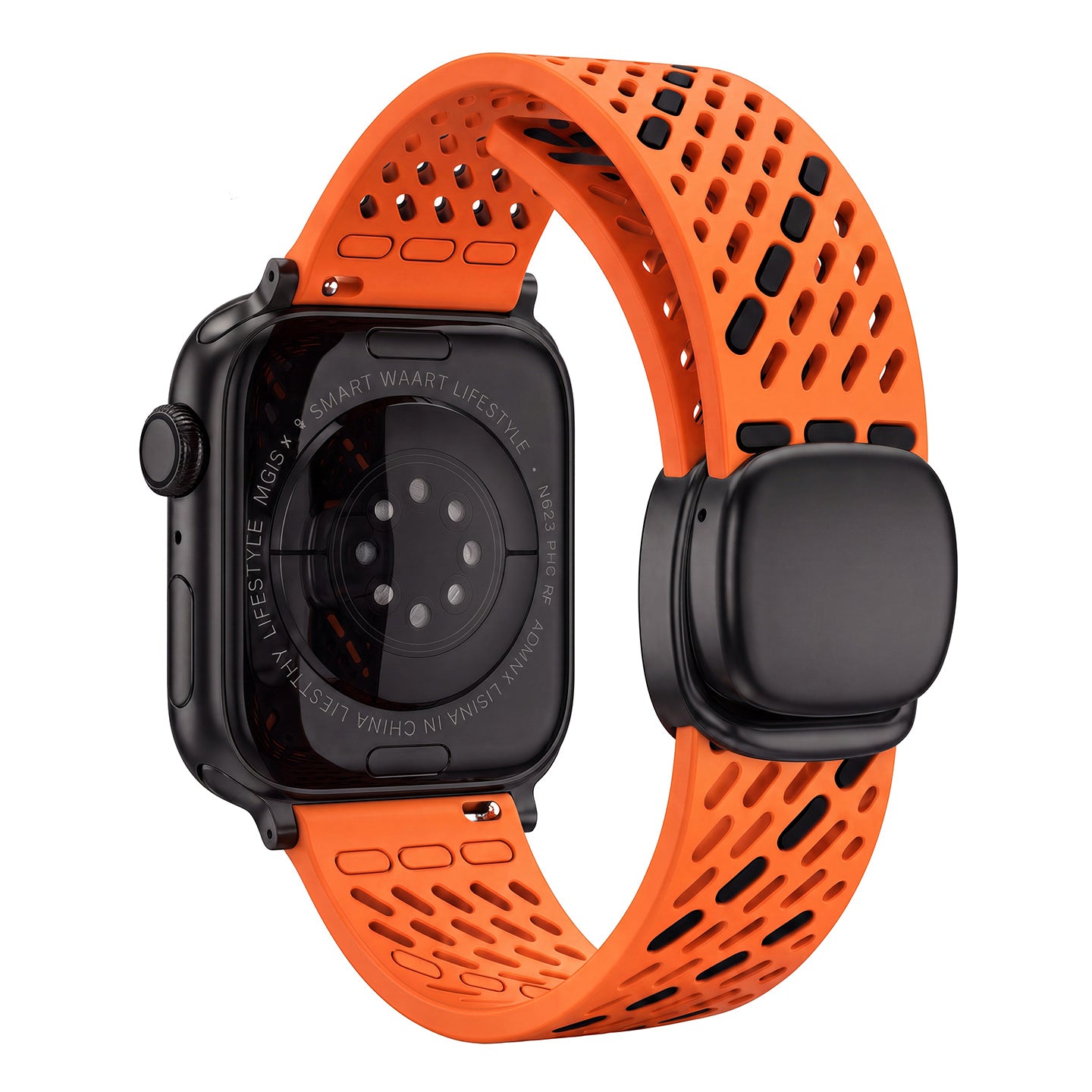 Breathable Silicone Magnetic Band For Apple Watch