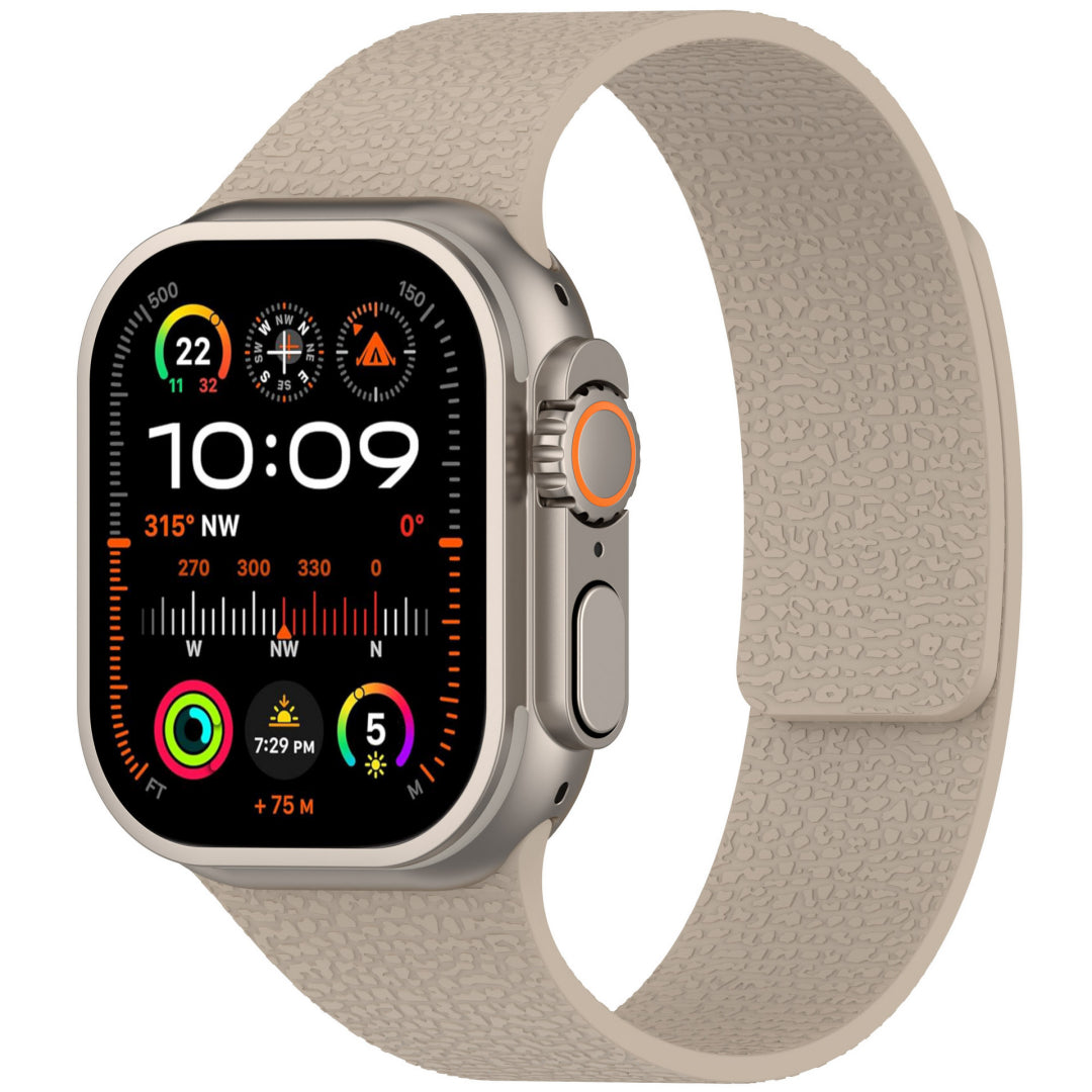 Lychee Silicone Magnetic Band For Apple Watch