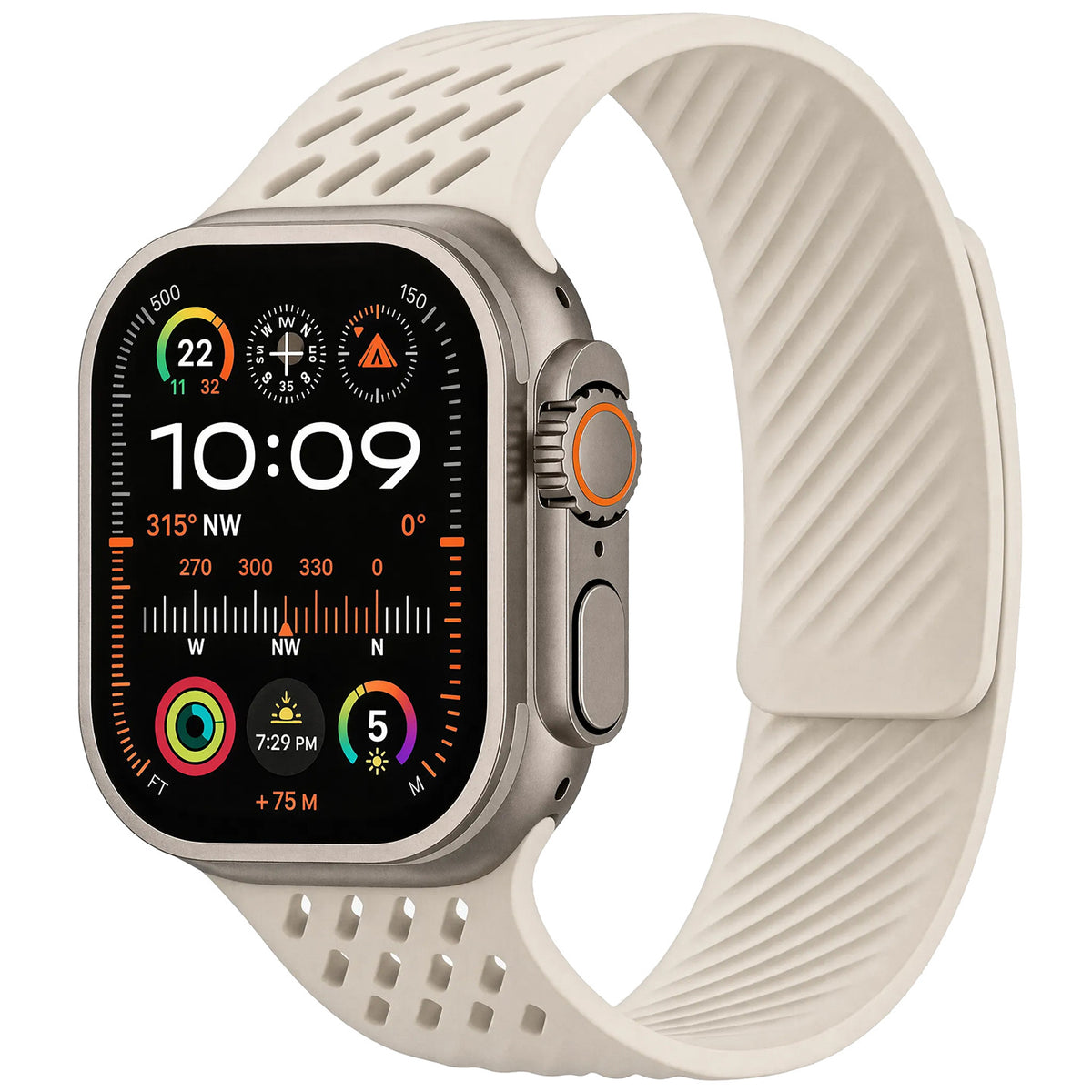 Breathable Silicone Magnetic Band For Apple Watch