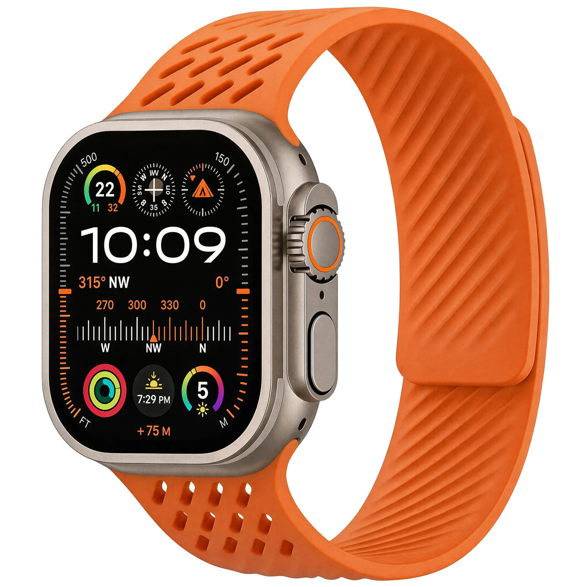 Breathable Silicone Magnetic Band For Apple Watch