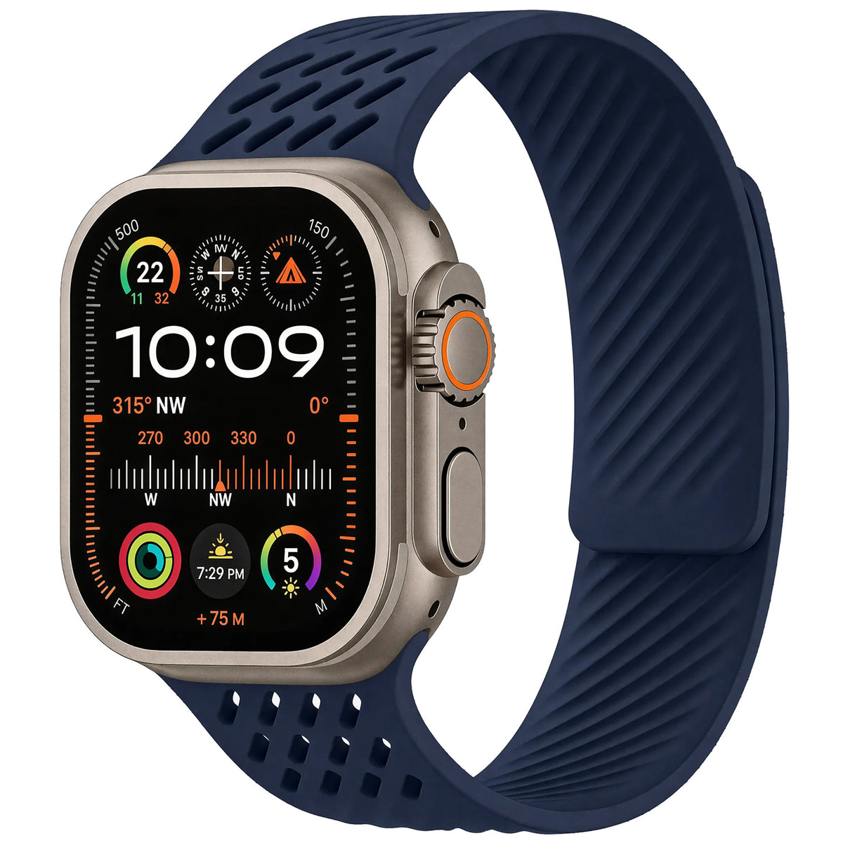 Breathable Silicone Magnetic Band For Apple Watch
